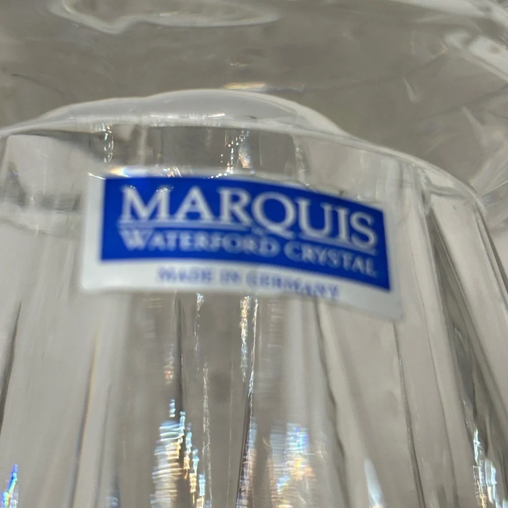 Marquis by Waterford Lead Crystal Omnia Pillar Candle Holder 6”
